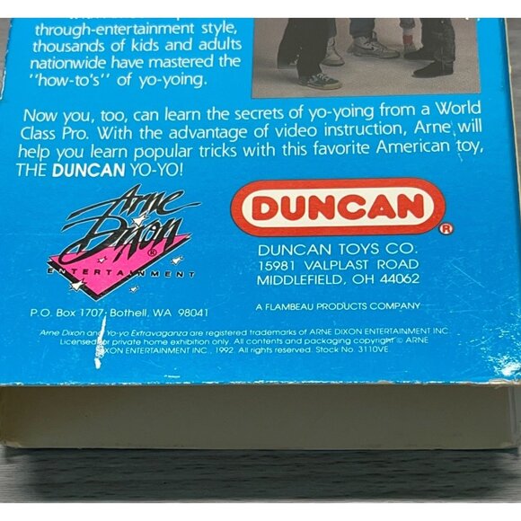 How to Yo Yo Extravaganza VHS Arne Dixon Instructional Video Duncan Tricks Sheet - Picture 8 of 10